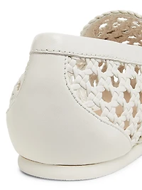 Thea Woven Leather Loafers