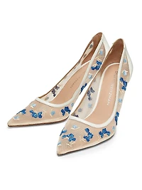 Power 85MM Embroidered Pumps