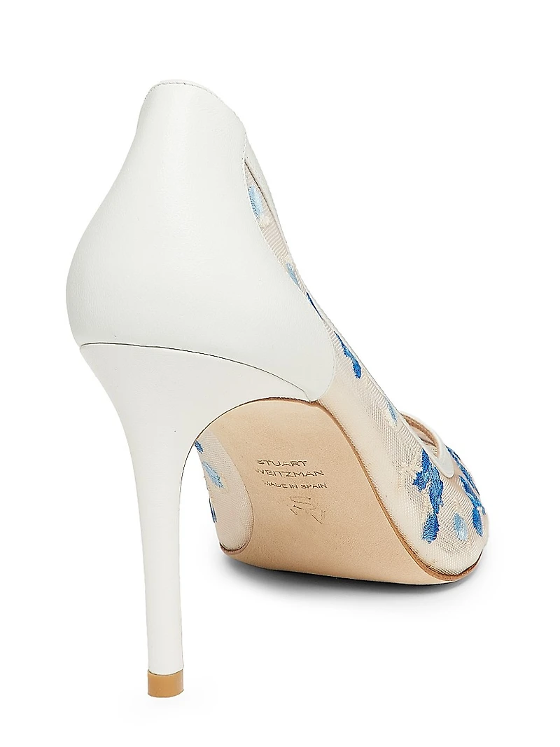Power 85MM Embroidered Pumps