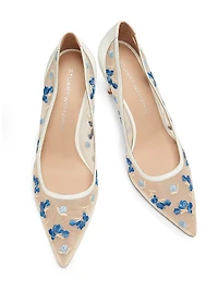 Power 85MM Embroidered Pumps
