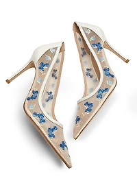 Power 85MM Embroidered Pumps