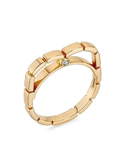 Glimmer 18K Yellow Gold & 0.02 TCW Diamond Heart Ring