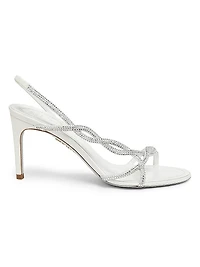 80MM Satin Strappy Sandals
