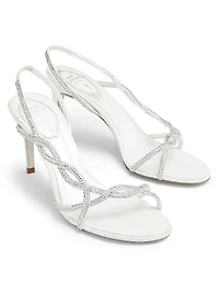 80MM Satin Strappy Sandals
