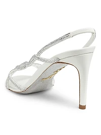 80MM Satin Strappy Sandals