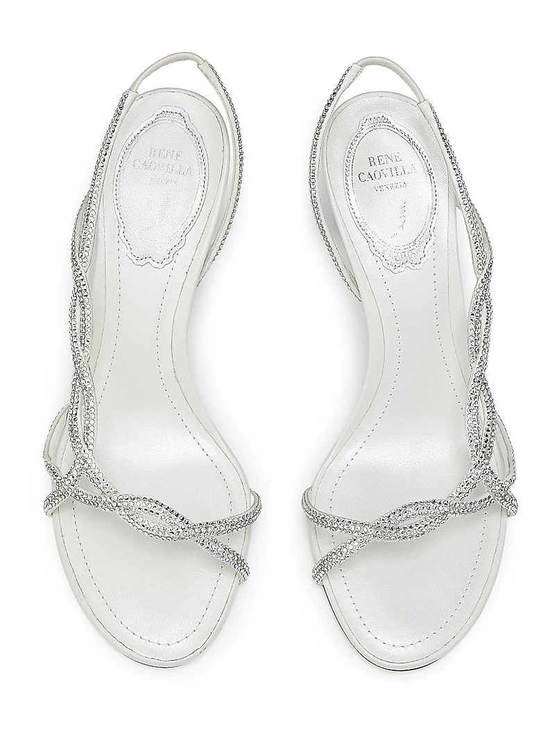 80MM Satin Strappy Sandals