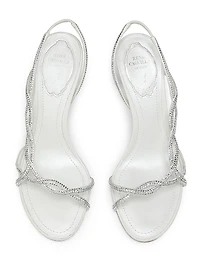 80MM Satin Strappy Sandals