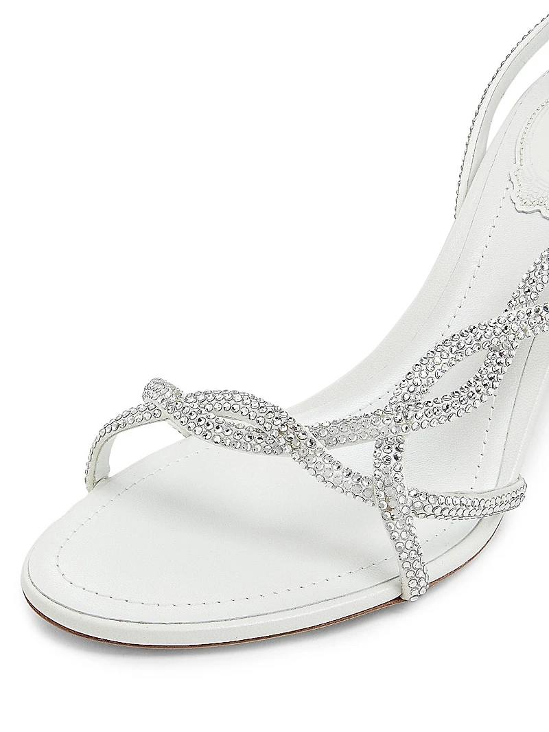 80MM Satin Strappy Sandals