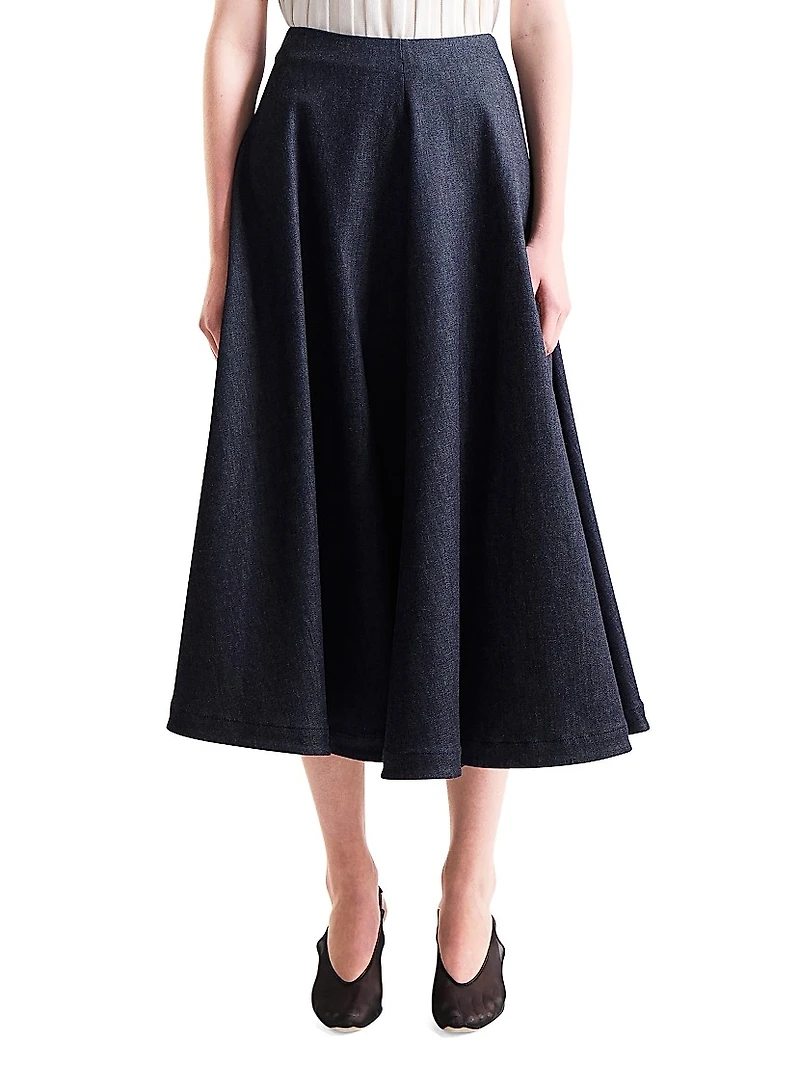 Varda A-Line Midi-Skirt