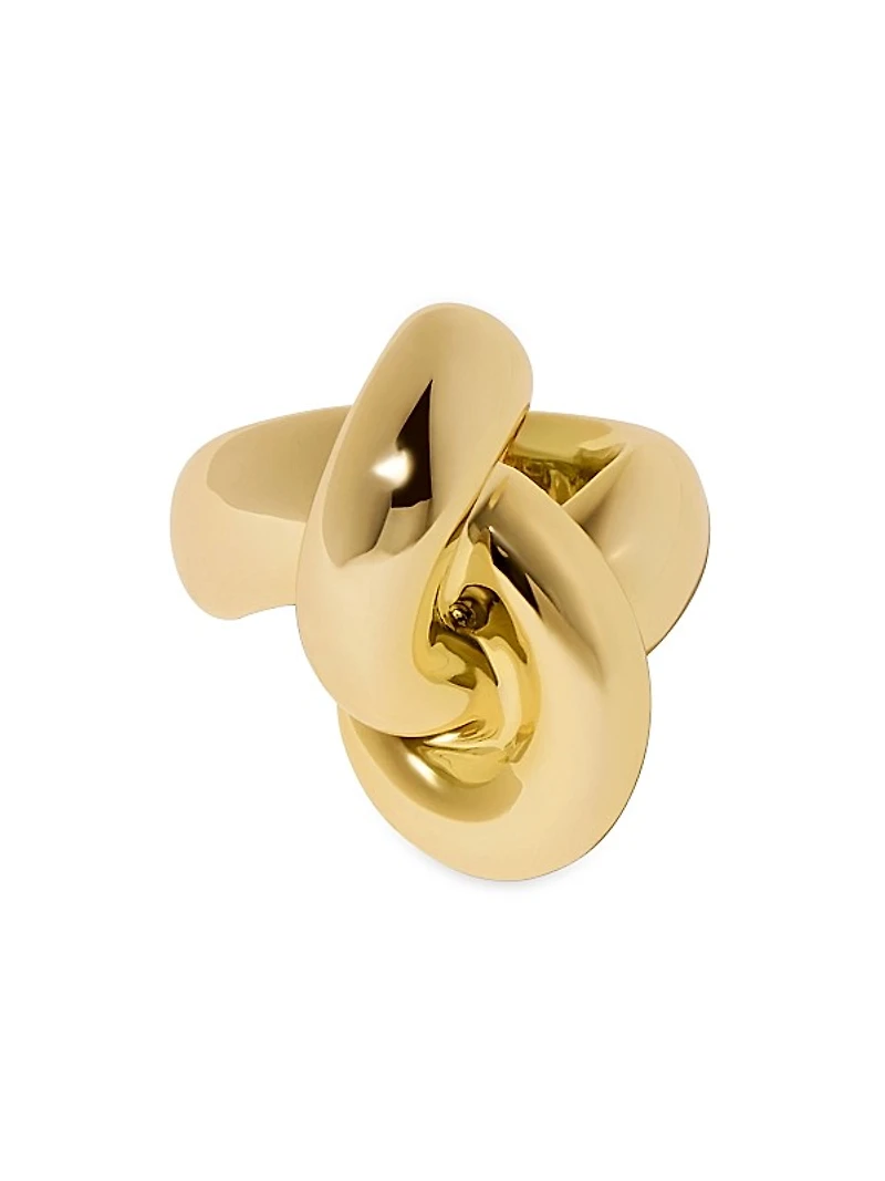 Knot 10K-Gold-Plated Cocktail Ring