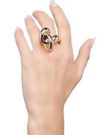 Knot 10K-Gold-Plated Cocktail Ring