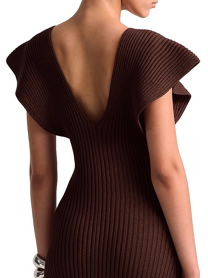 Trey Rib-Knit Maxi Dress