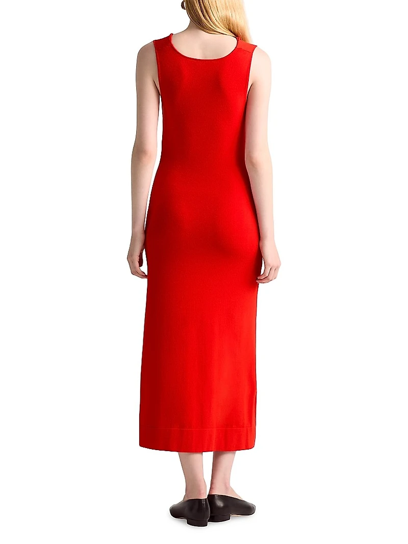 Silke Cowlneck Sleeveless Cocktail Dress