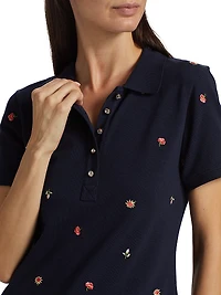 Diana Embroidered Polo Top