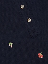 Diana Embroidered Polo Top