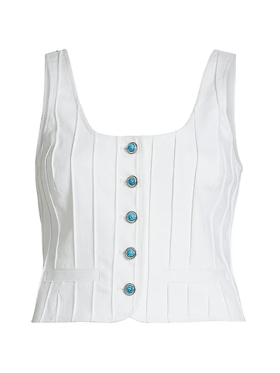 Turquoise Embellished Rowena Top