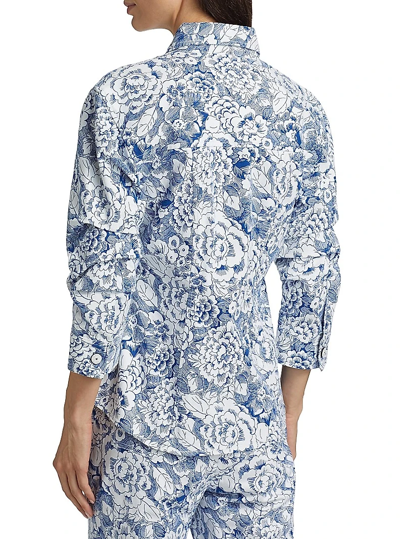 Sketchbook Floral Scrunched Canyon Jacket