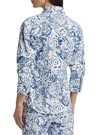 Sketchbook Floral Scrunched Canyon Jacket