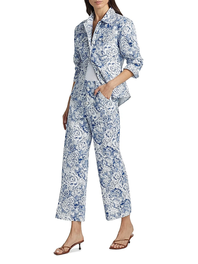 Sketchbook Floral Scrunched Canyon Jacket