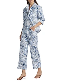 Sketchbook Floral Scrunched Canyon Jacket