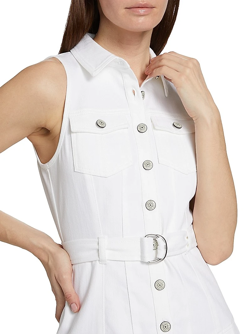 Moxie Denim Mini Shirtdress