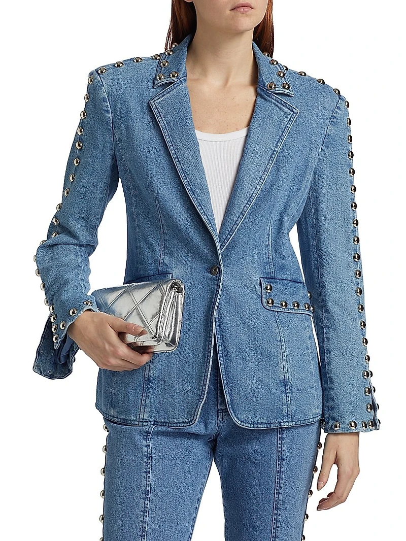 Milly Studded Denim Jacket