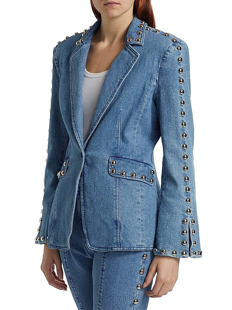 Milly Studded Denim Jacket