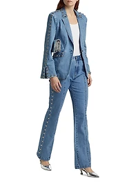 Milly Studded Denim Jacket