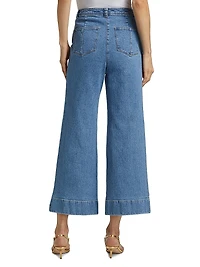 Benji Mid-Rise Wide-Leg Pants