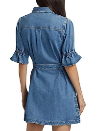 Nataly Denim Belted Minidress