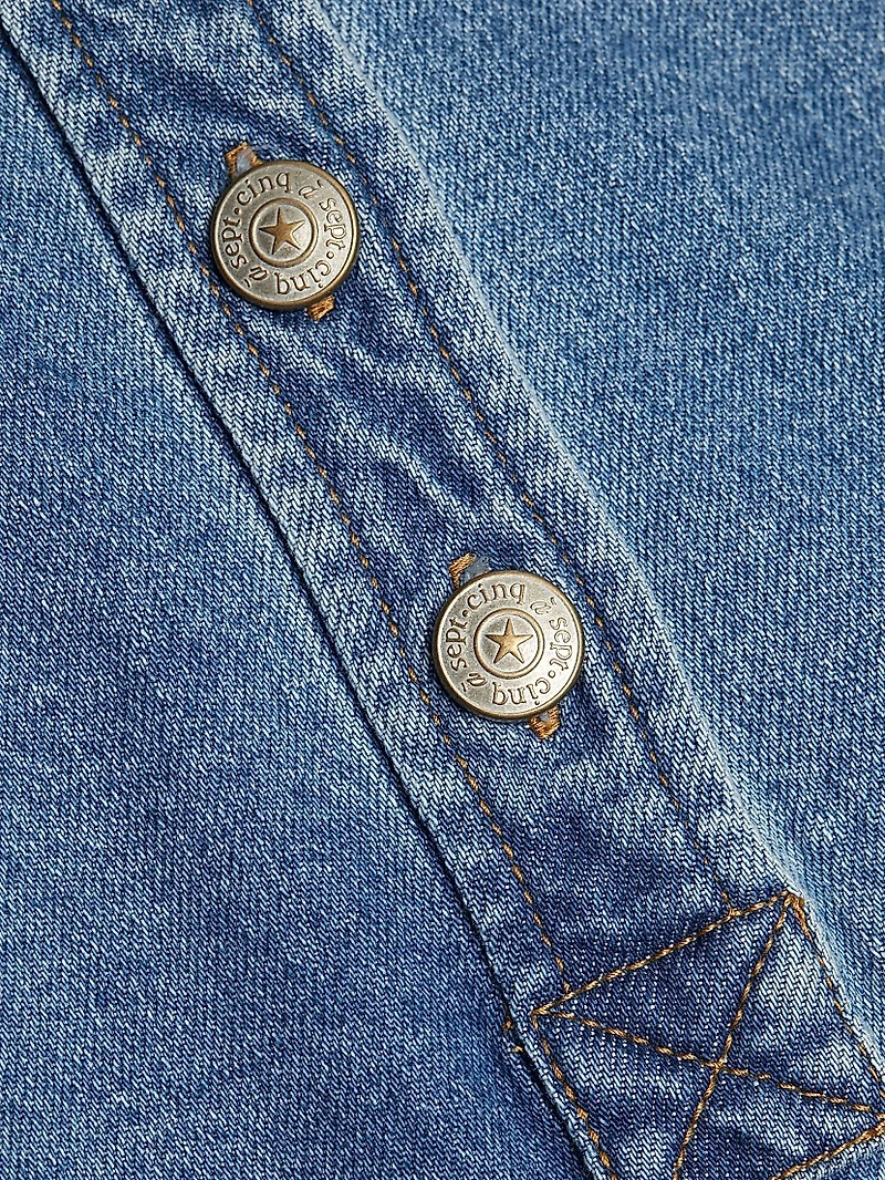 Nataly Denim Belted Minidress