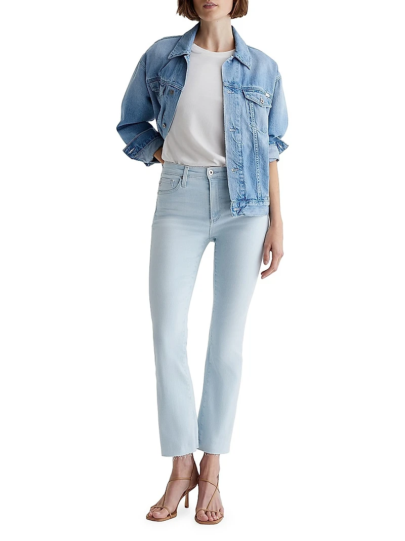 Farrah Boot-Cut Crop Jeans