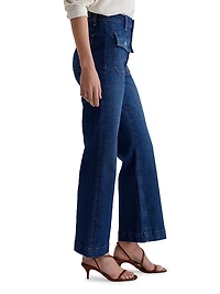 Bonnie Stretch Cotton Flared Jeans
