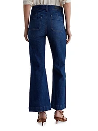 Bonnie Stretch Cotton Flared Jeans