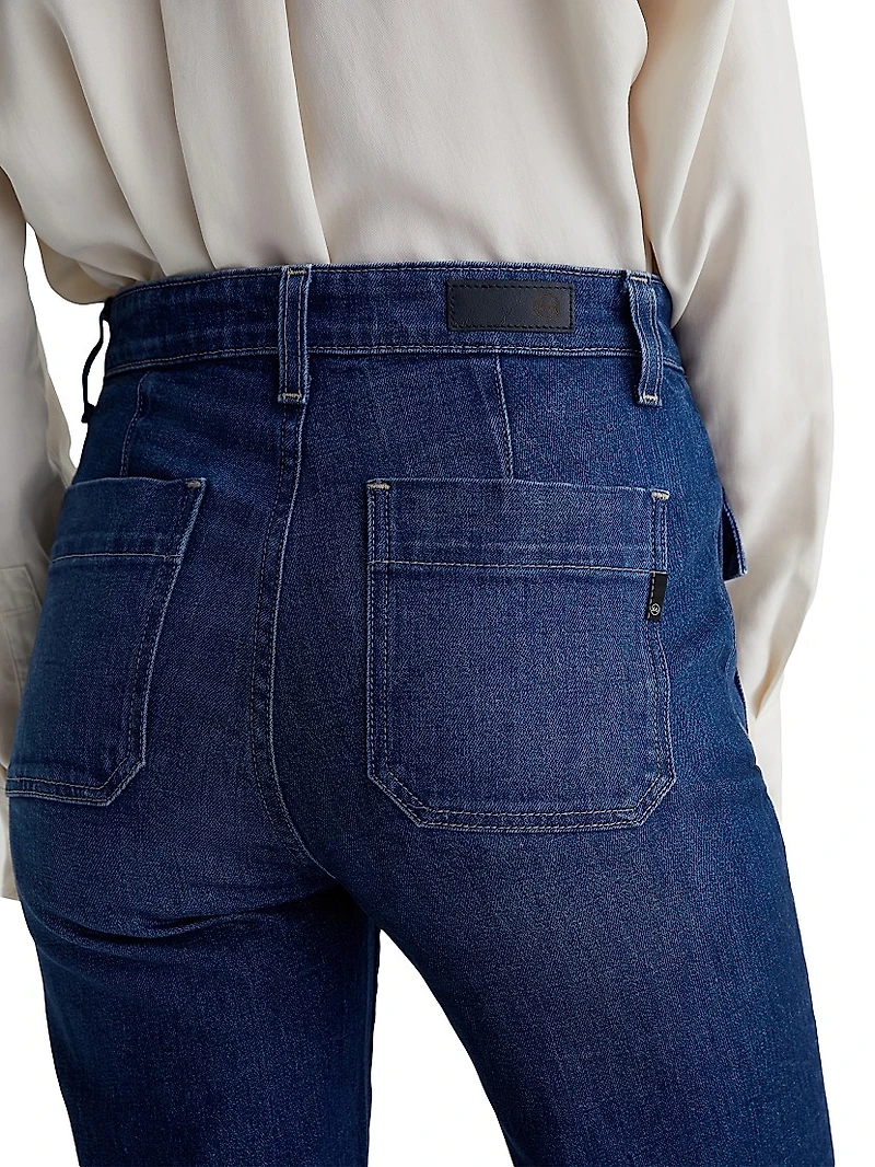 Bonnie Stretch Cotton Flared Jeans