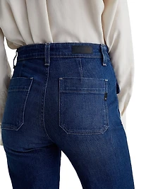 Bonnie Stretch Cotton Flared Jeans