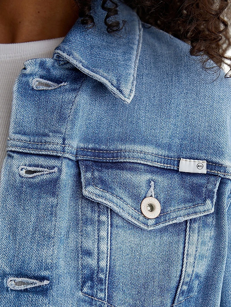Robyn Button-Front Denim Jacket