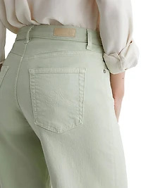 Saige Frayed Wide-Leg Crop Pants