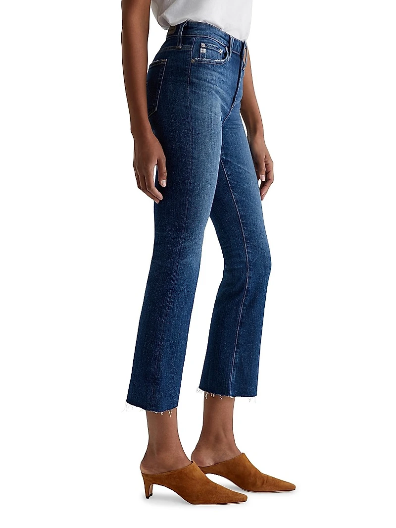 Farrah Boot-Cut Crop Jeans