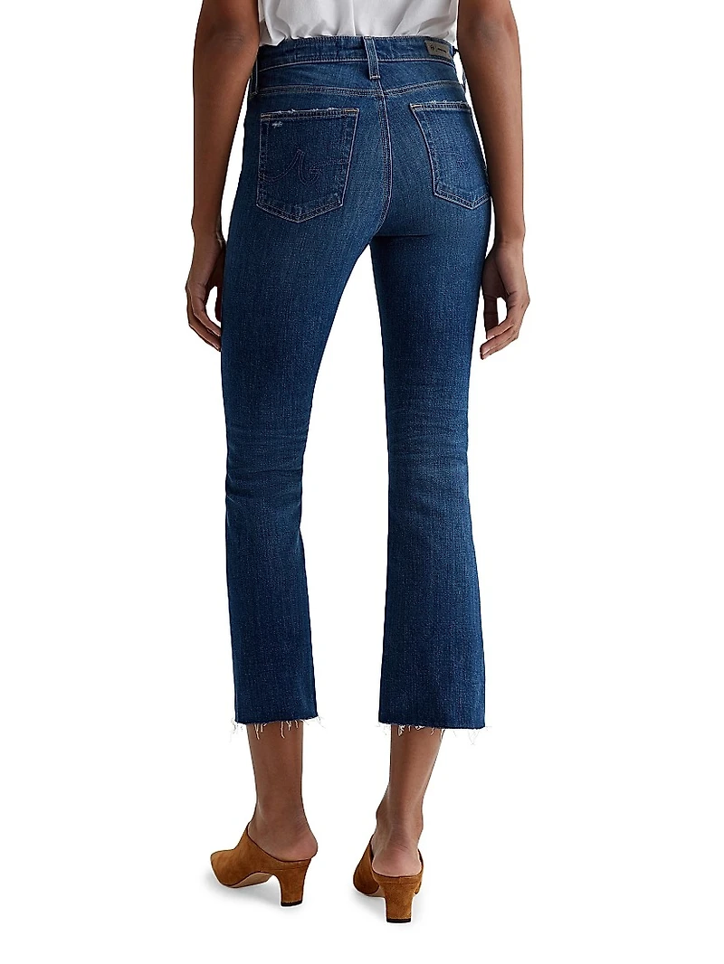 Farrah Boot-Cut Crop Jeans