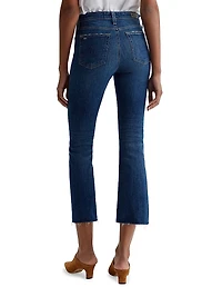 Farrah Boot-Cut Crop Jeans