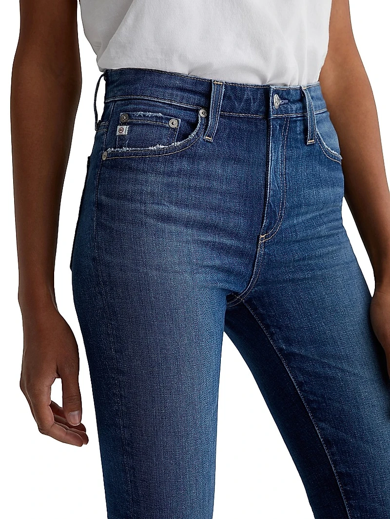 Farrah Boot-Cut Crop Jeans