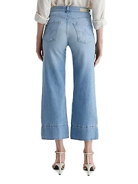 Saige Mid-Rise Flared Crop Jeans