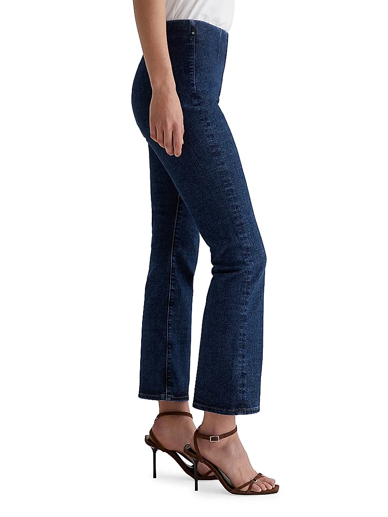 Farrah Boot-Cut Crop Jeans