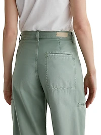 Hazal Cotton Mid-Rise Straight-Leg Jeans