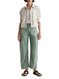 Hazal Cotton Mid-Rise Straight-Leg Jeans