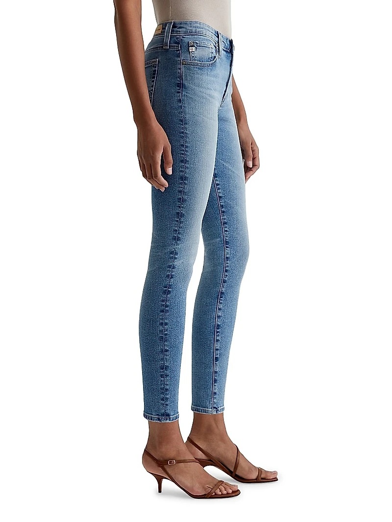 Farrah Stretch-Cotton Ankle Skinny Jeans
