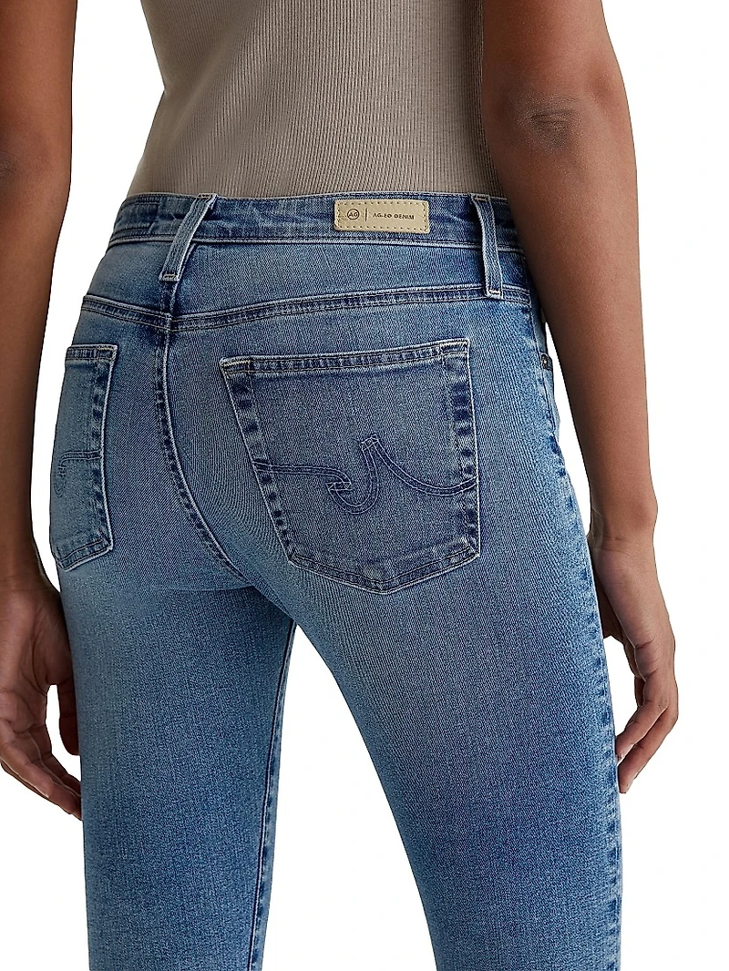 Farrah Stretch-Cotton Ankle Skinny Jeans