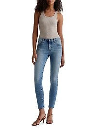 Farrah Stretch-Cotton Ankle Skinny Jeans