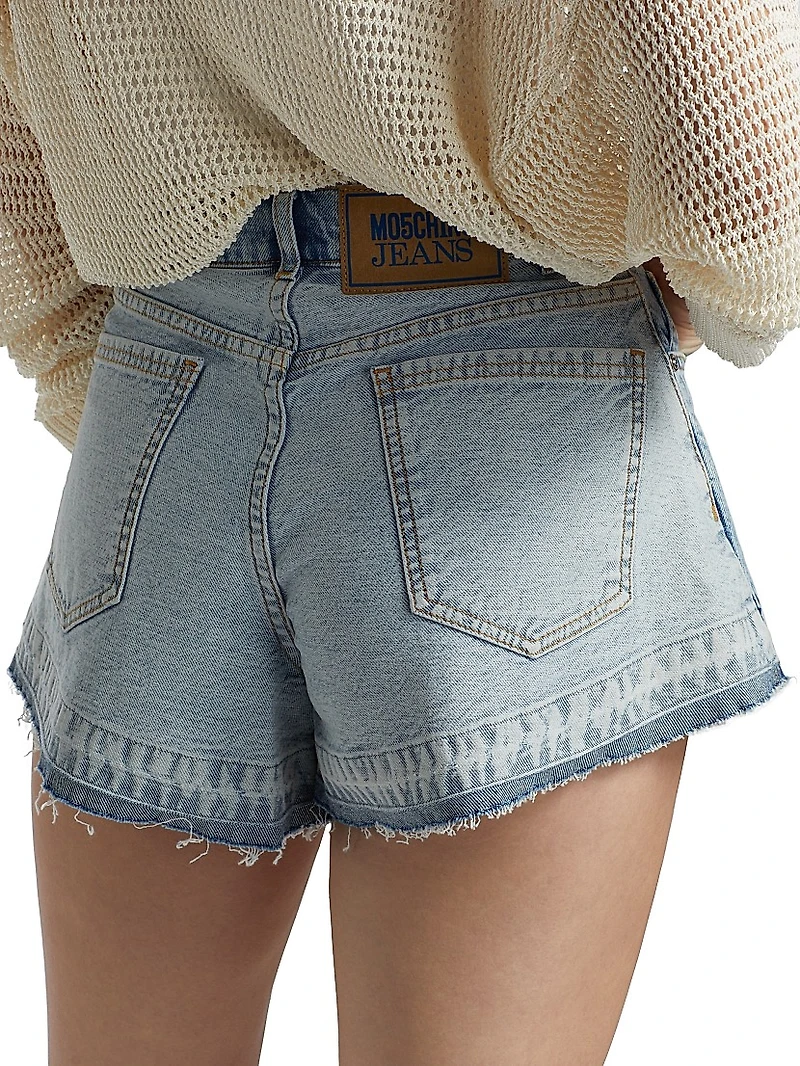 Patchwork Denim Shorts